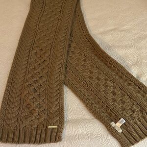 Michael Kors Tan Cable Knit Scarf